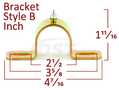 Prothane 19-1101-BL Black 7/16 Universal Sway Bar Bushing fits A Style Bracket 