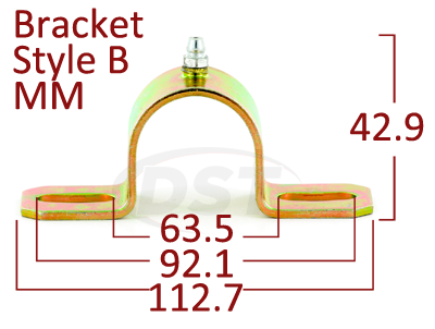 Prothane 19-1101 Red 7/16 Universal Sway Bar Bushing fits A Style Bracket 